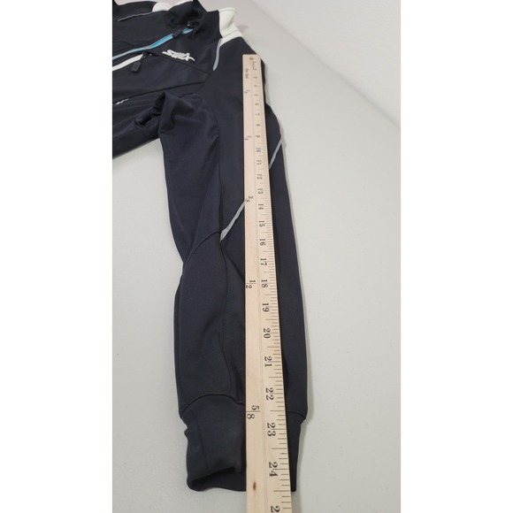 SWIX Women's Black Full Zip Cycling Skiing Jacket Size Medium Back Zip Pocket - Picture 9 of 11